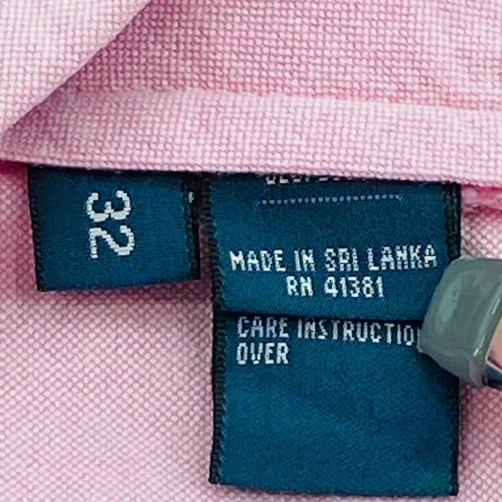 Polo Ralph Lauren Mens 32 Pink Oxford Cotton Chino Shorts Preppy Summer Coastal - Picture 9 of 10